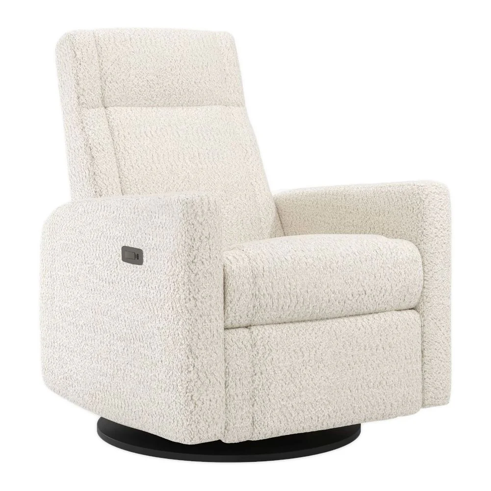 Jaymar NELLY Motorised Upholstered Swivel Glider & Recliner with Footrest - Image 10