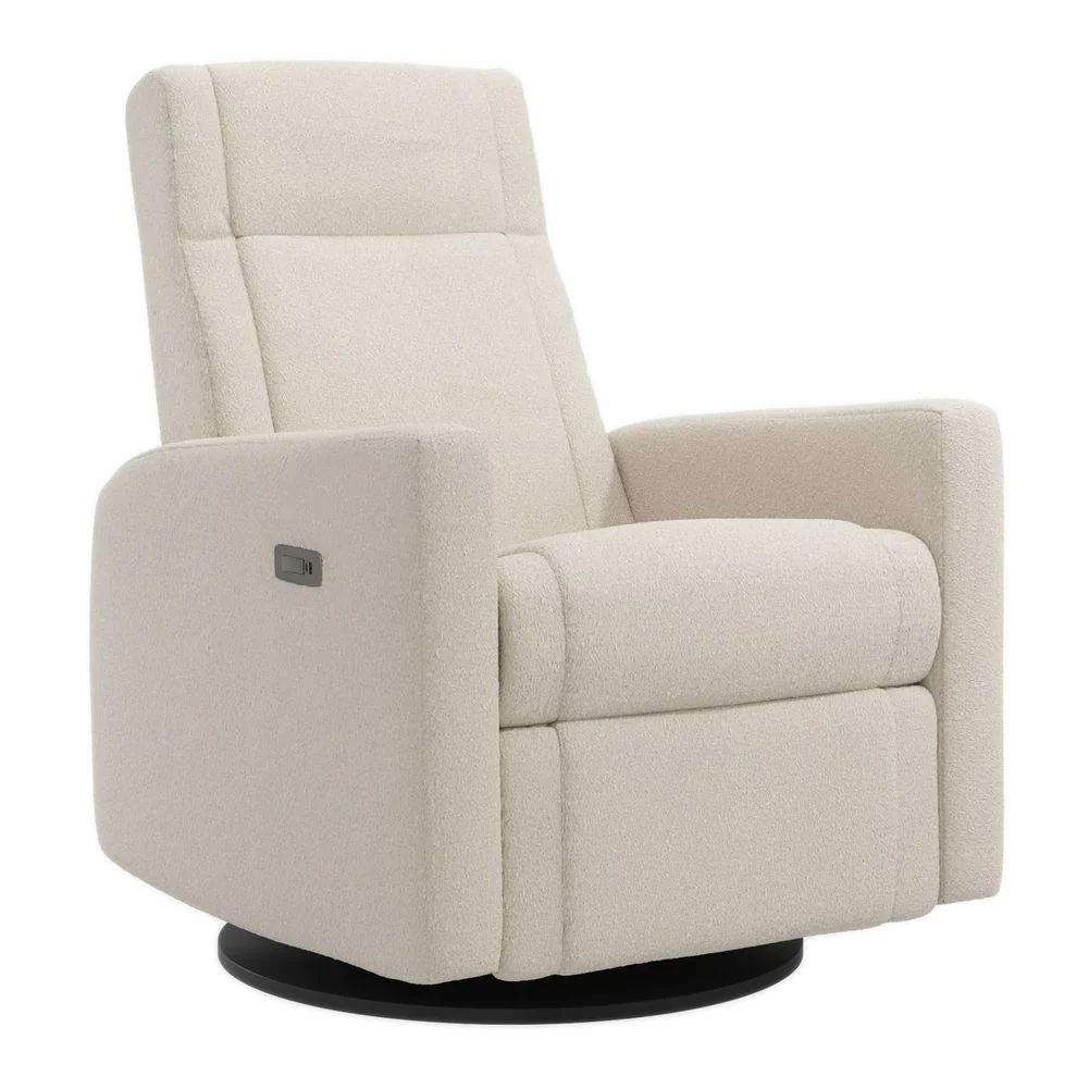 Jaymar NELLY Motorised Upholstered Swivel Glider & Recliner with Footrest - Image 12
