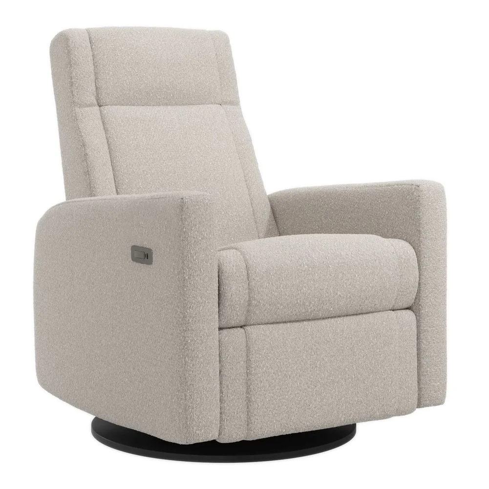 Jaymar NELLY Motorised Upholstered Swivel Glider & Recliner with Footrest - Image 13