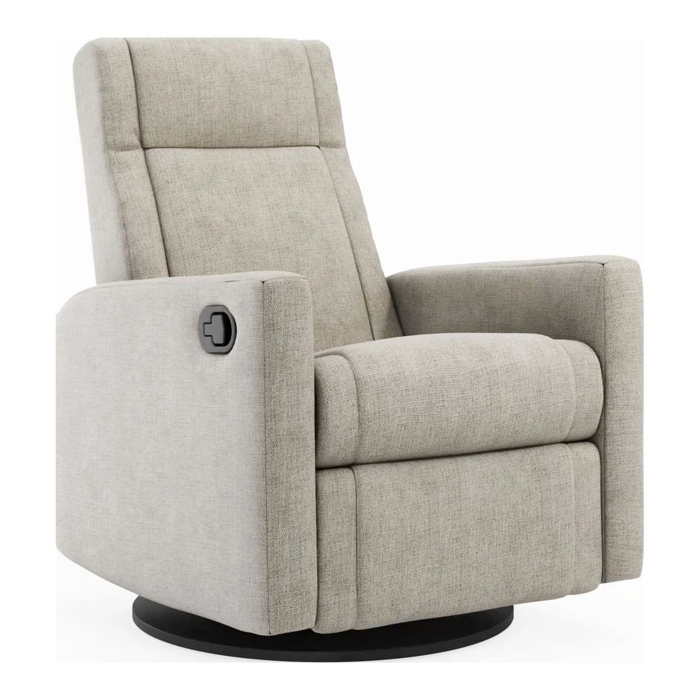 Jaymar NELLY Upholstered Swivel Glider & Recliner with Footrest - Image 9