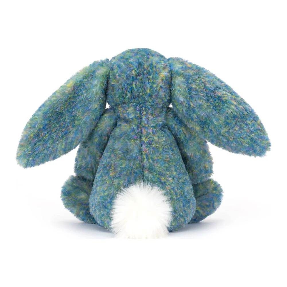 Jellycat 25th Anniverasry Bashful Luxe Bunny Plush Toy - Azure (Medium, 12 inch) - Image 4