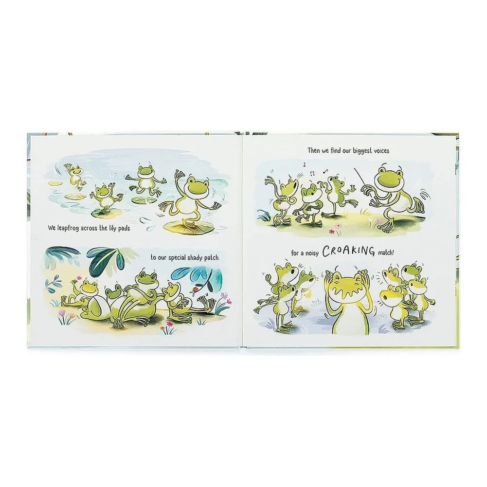 Jellycat A Fantastic Day for Finnegan Frog Board Book - Image 2