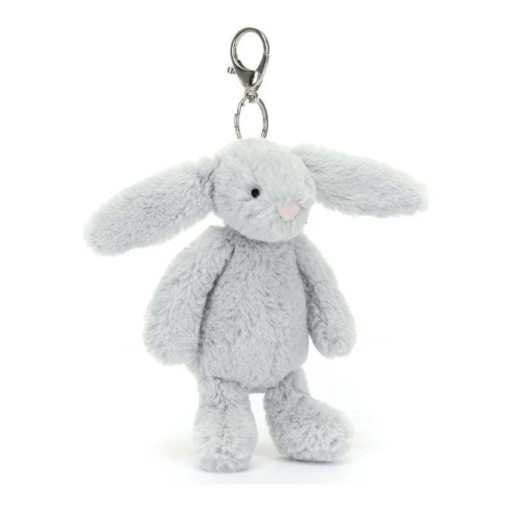 Jellycat Amuseables Bag Charm - Bashful Silver Bunny