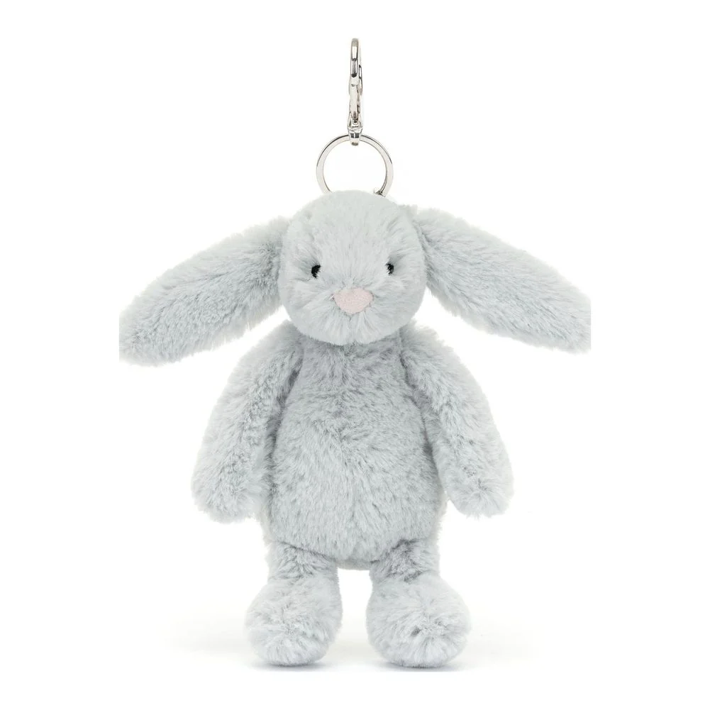 Jellycat Amuseables Bag Charm - Bashful Silver Bunny - Image 2