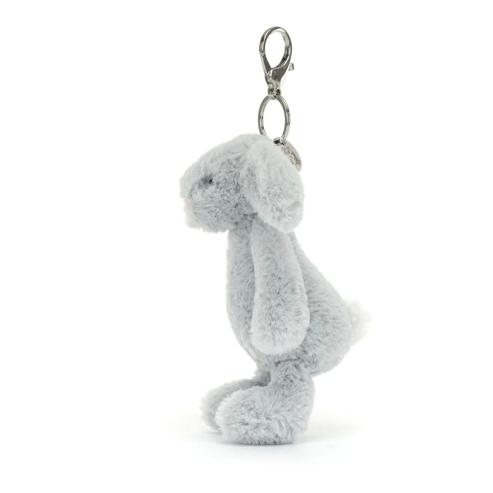 Jellycat Amuseables Bag Charm - Bashful Silver Bunny - Image 3