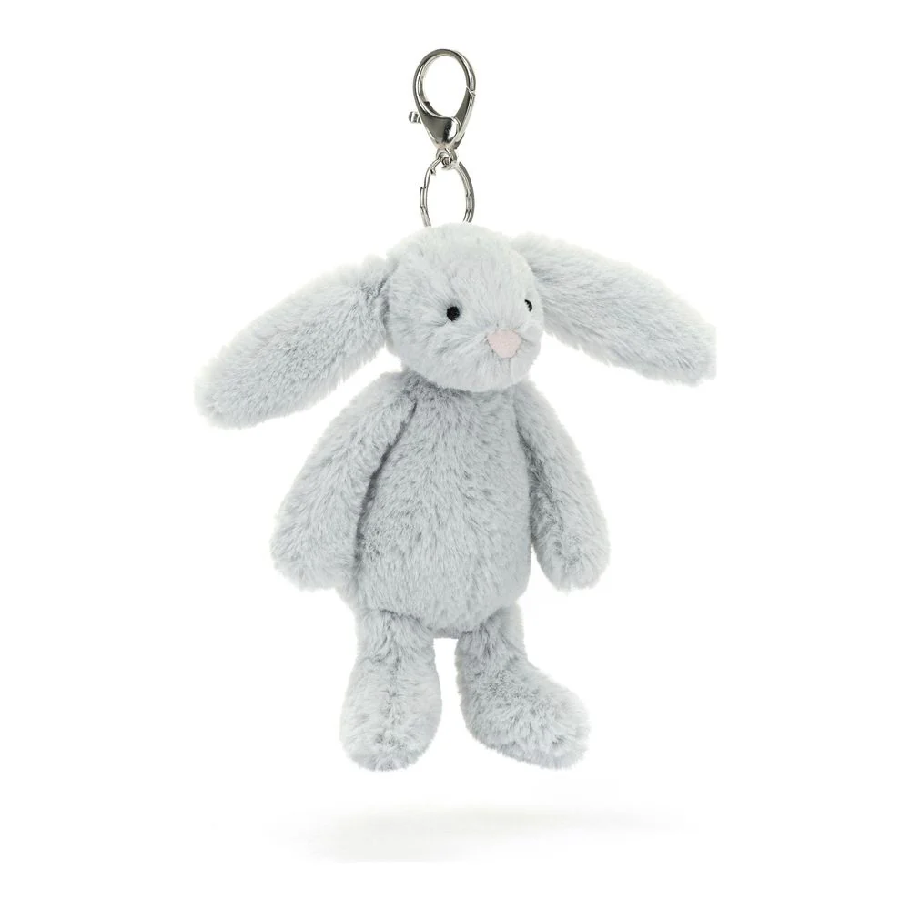 Jellycat Amuseables Bag Charm - Bashful Silver Bunny - Image 5