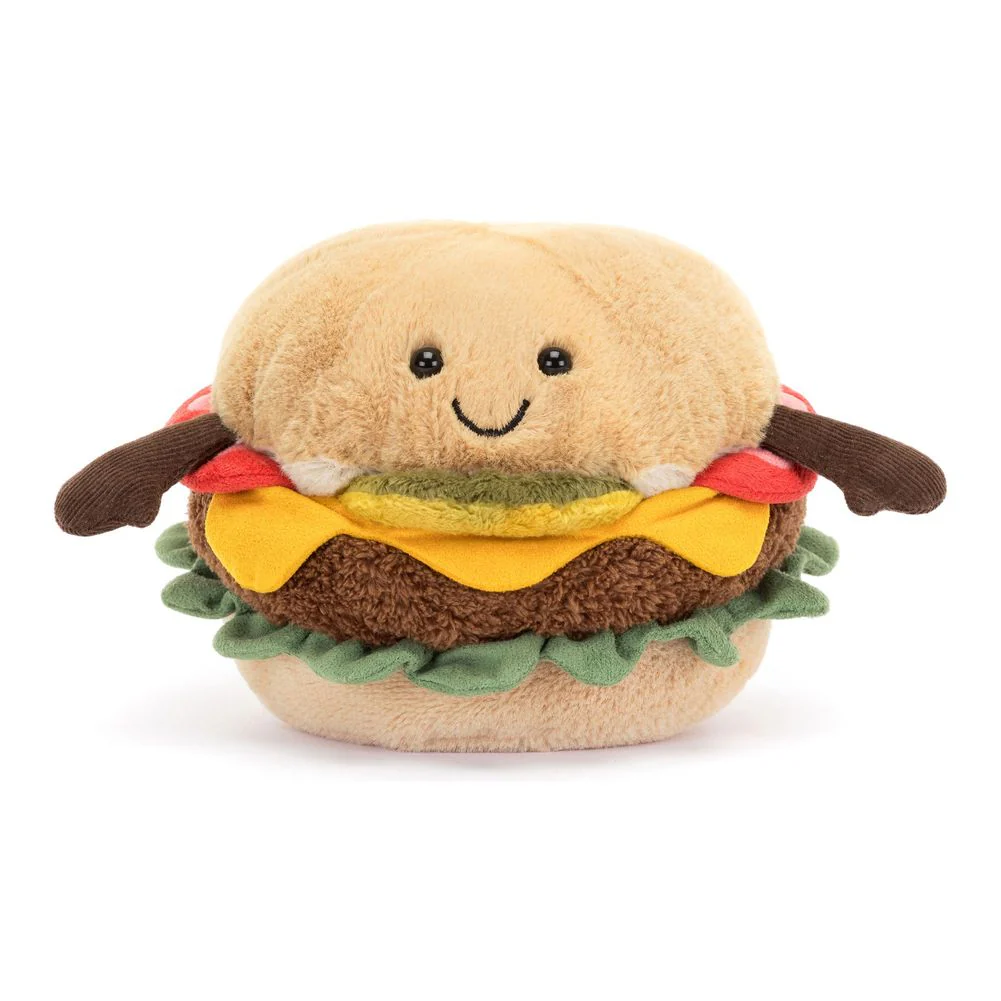 Jellycat Amuseables Plush Toy - Hamburger (5 inch)