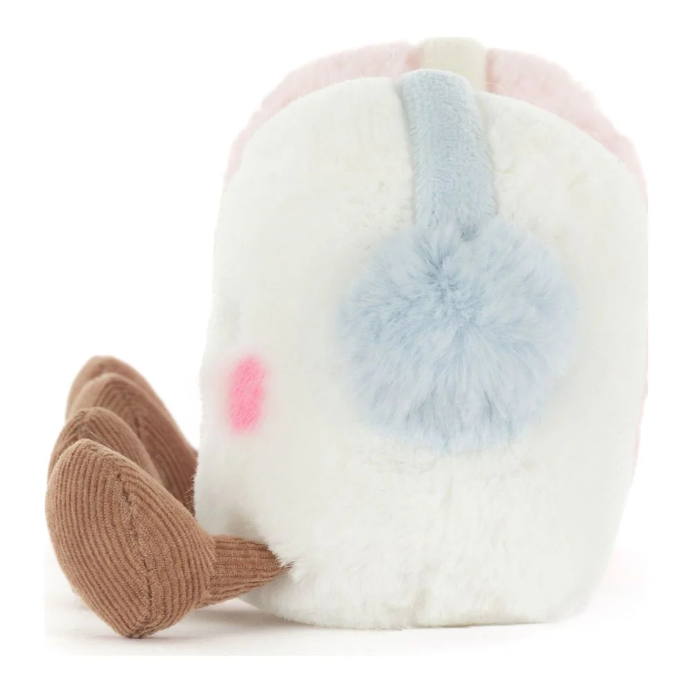 Jellycat Amuseables Plush Toy - Toastie Pink and White Marshmallows - Image 3