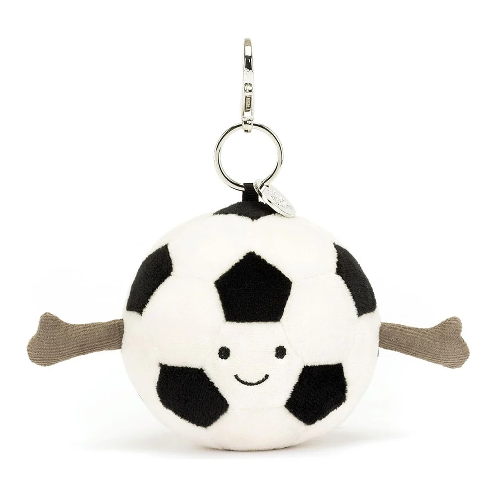 Jellycat Amuseables Sports Bag Charm - Soccer - Image 2