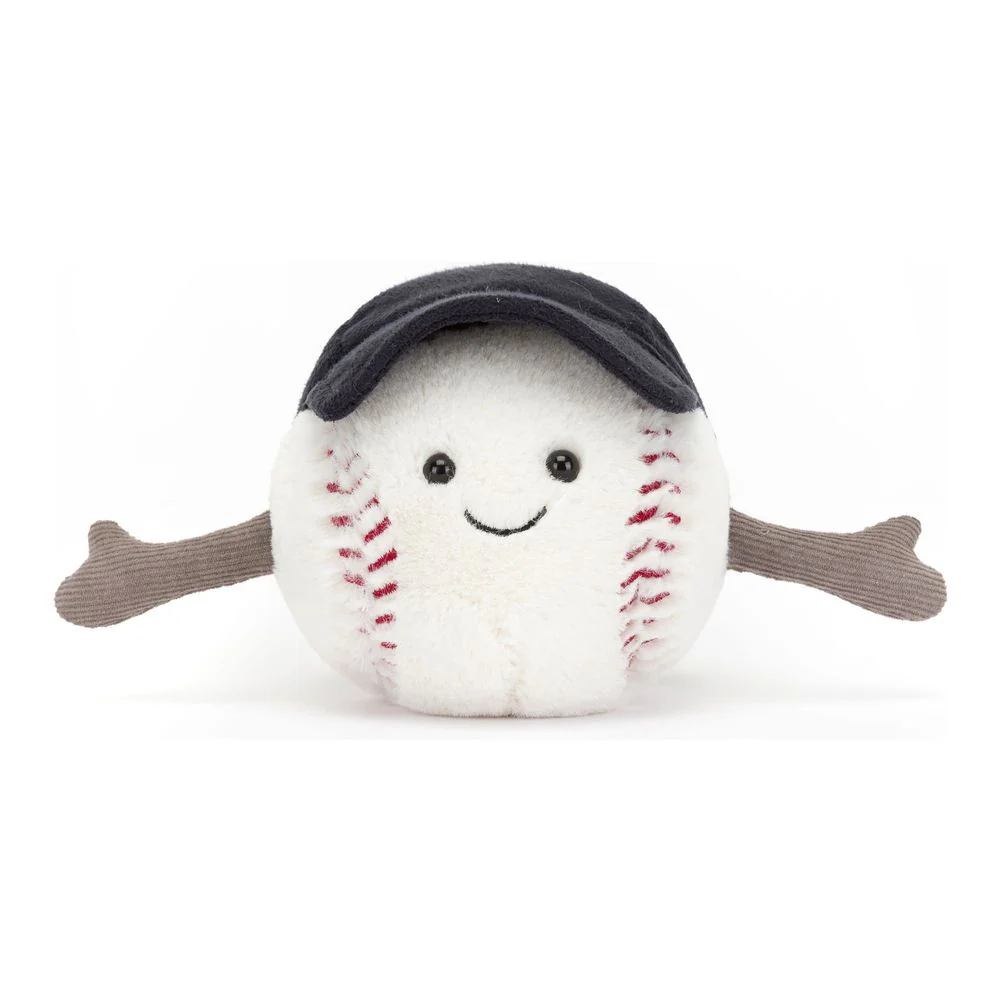 Jellycat Amuseables Sports Plush Toy - Baseball - Image 2