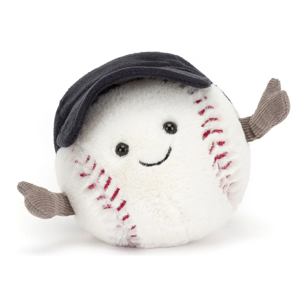 Jellycat Amuseables Sports Plush Toy - Baseball - Image 7