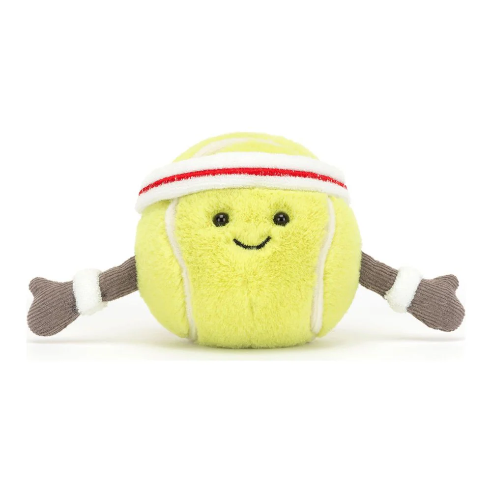 Jellycat Amuseables Sports Plush Toy - Tennis Ball - Image 2