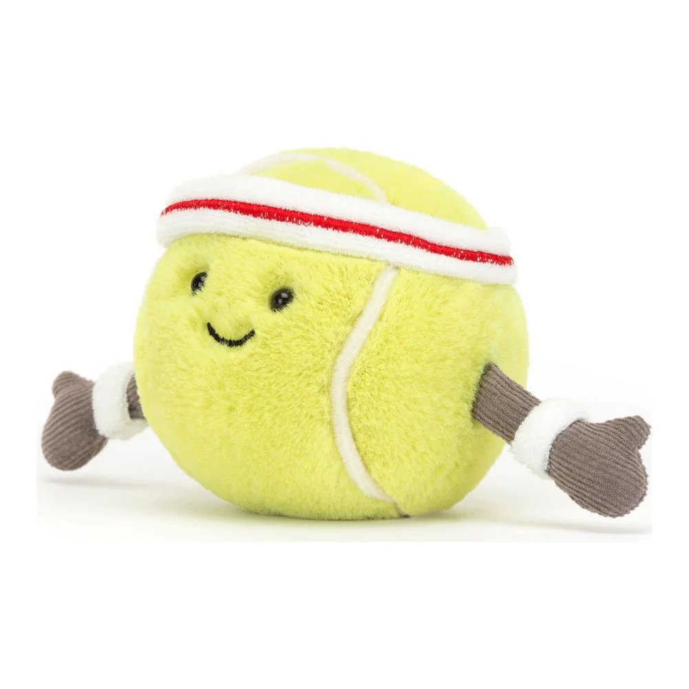 Jellycat Amuseables Sports Plush Toy - Tennis Ball - Image 3