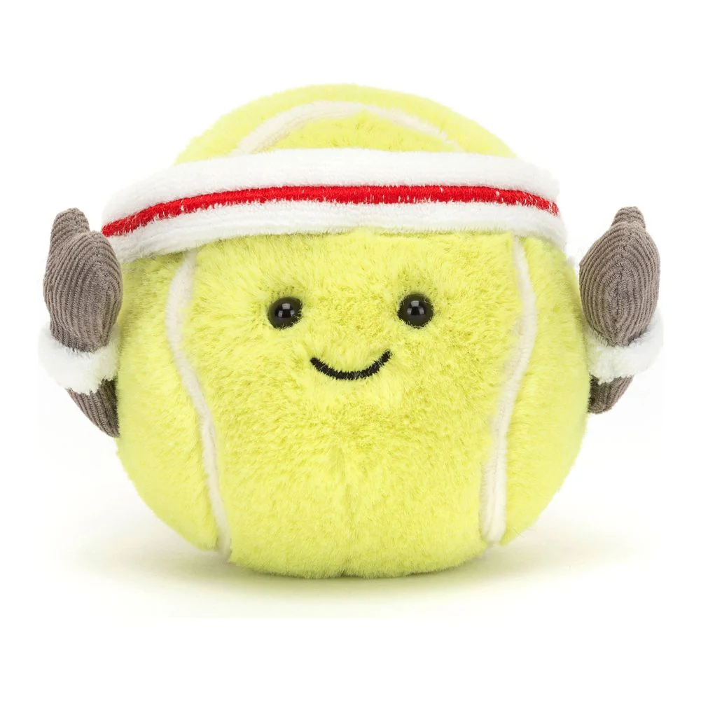 Jellycat Amuseables Sports Plush Toy - Tennis Ball - Image 7