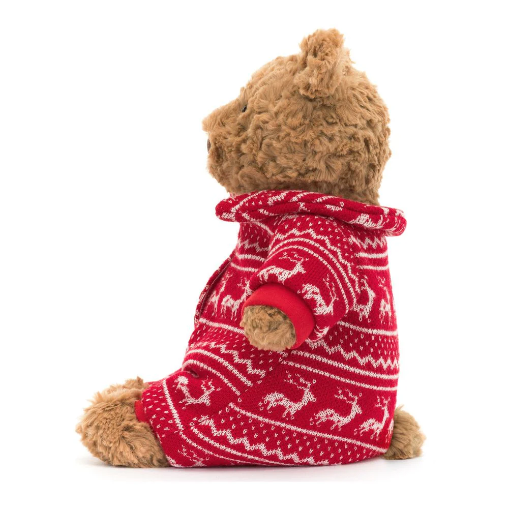 Jellycat Bartholomew Bear Winter Pajamas Plush Toy - Image 3