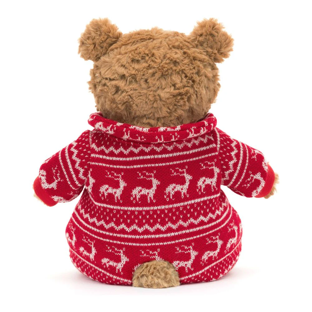Jellycat Bartholomew Bear Winter Pajamas Plush Toy - Image 4