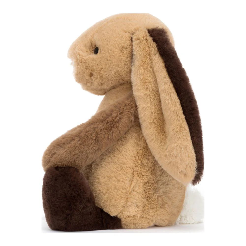 Jellycat Bashful Bunny Plush Toy - Patchwork Brown Bunny (9 inch) - Image 3