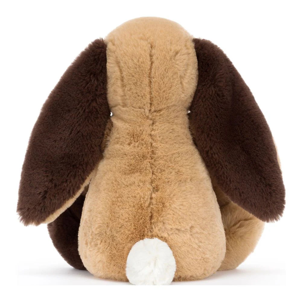 Jellycat Bashful Bunny Plush Toy - Patchwork Brown Bunny (9 inch) - Image 4