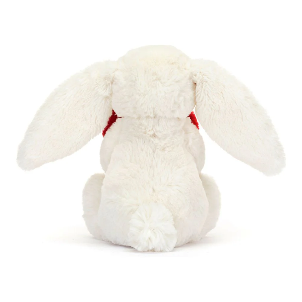 Jellycat Bashful Bunny Plush Toy - Red Love Heart (Small, 7 inch) - Image 4