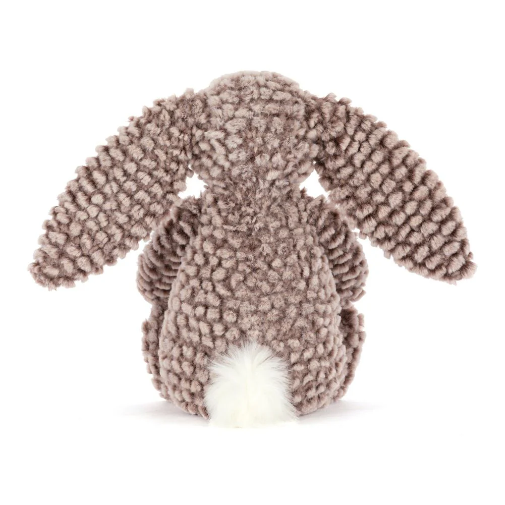 Jellycat Bashful Luxe Bunny Plush Toy - Pine (Medium, 12 inch) - Image 4