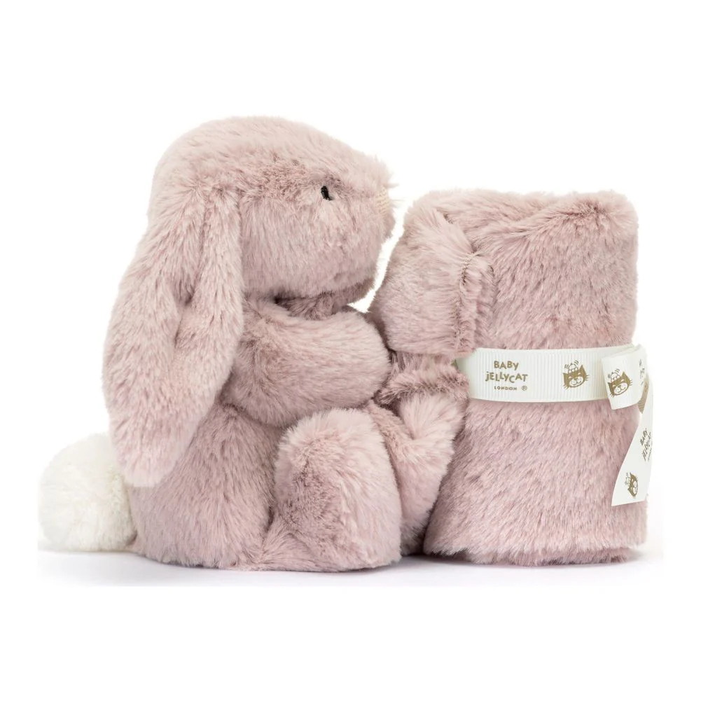 Jellycat Bashful Luxe Bunny Soother Blanket - Rosa Bunny - Image 5