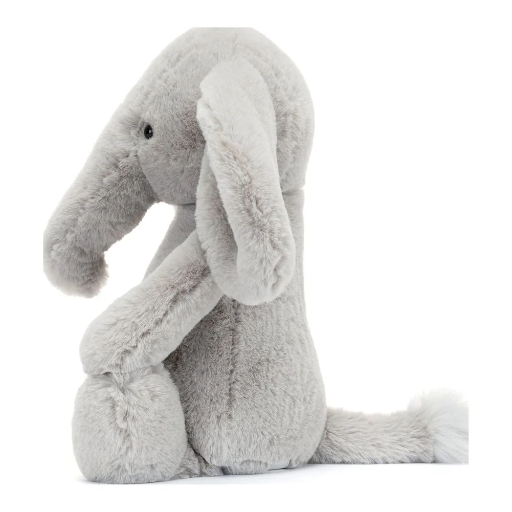 Jellycat Bashful Luxe Plush Toy - Elephant Thuddeus (Medium, 9 inch) - Image 3