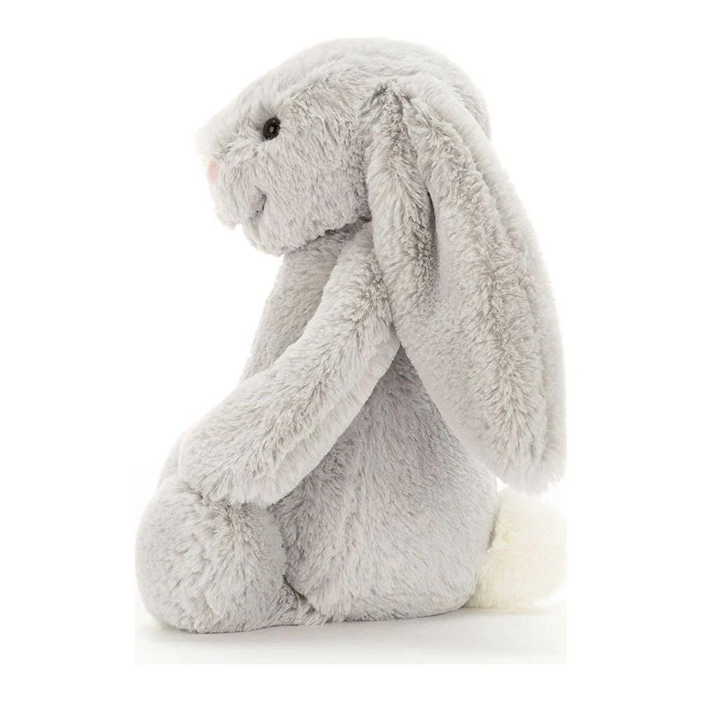 Jellycat Bashful Plush Toy - Silver Bunny (Medium, 12 inch) - Image 2
