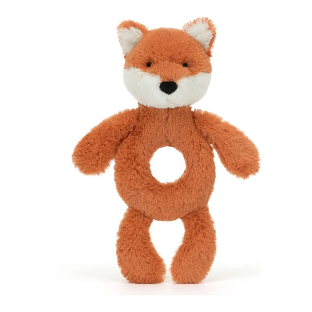 Jellycat Bashful Ring Rattle - Fox Cub