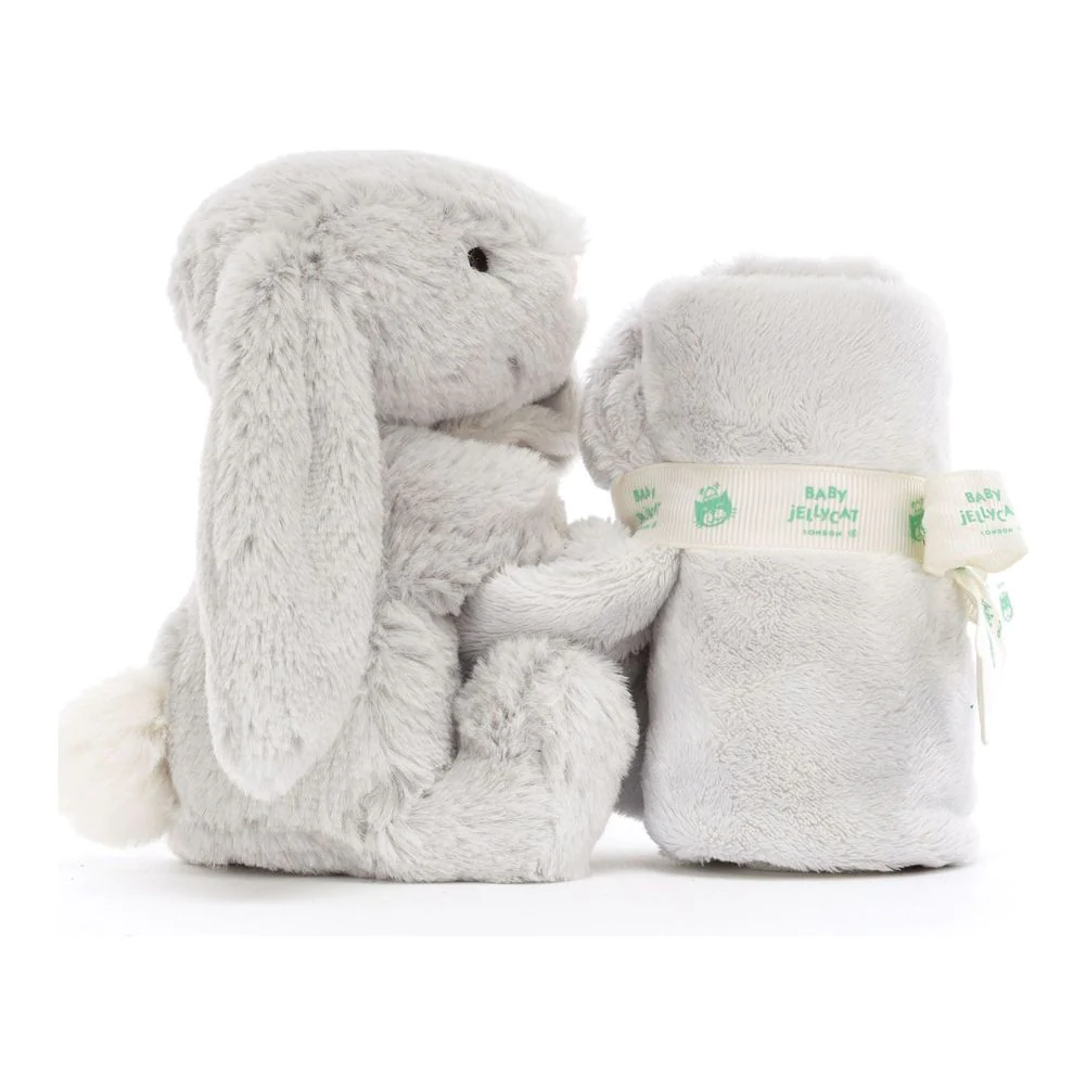 Jellycat Bashful Soother Blanket - Grey Bunny - Image 3
