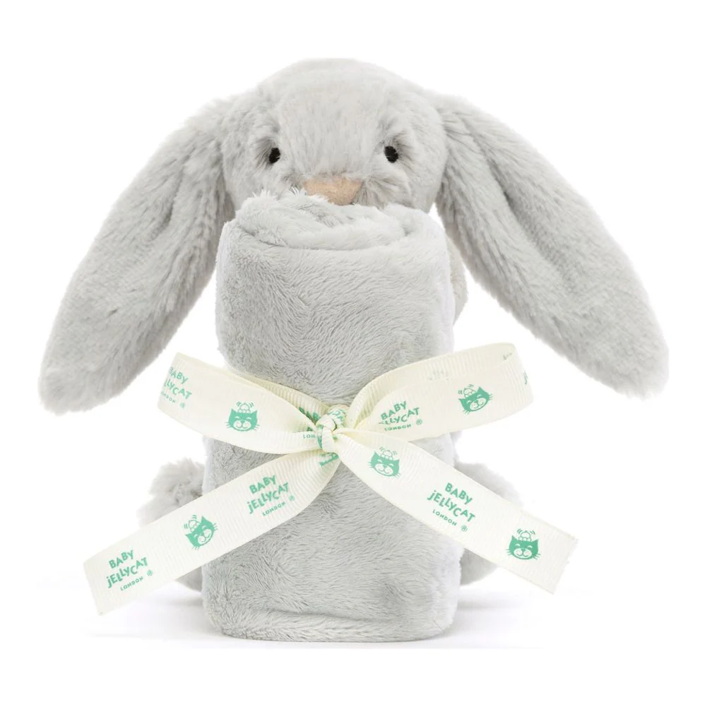 Jellycat Bashful Soother Blanket - Grey Bunny - Image 5