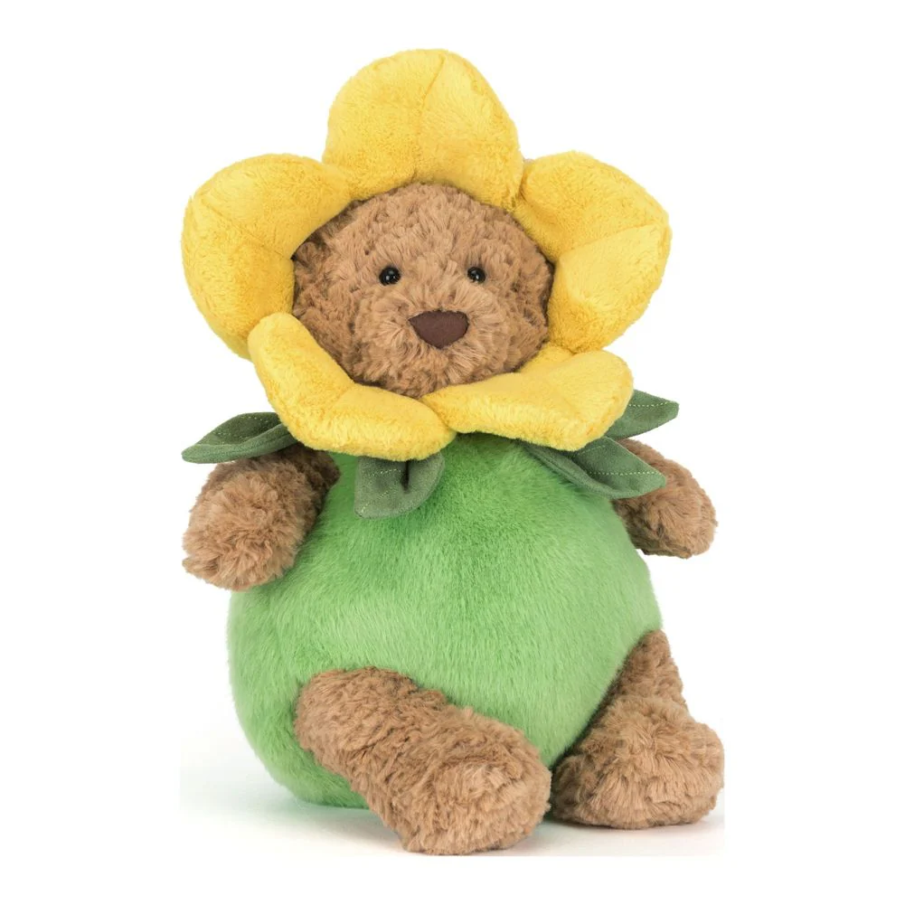 Jellycat Bear Plush Toy - Bartholomew Bear Daffodil Outfit (9 inch)