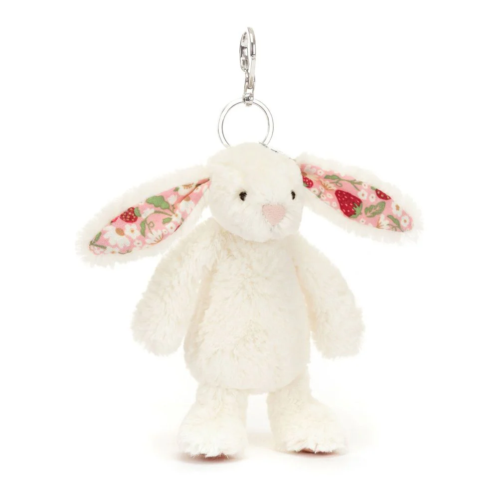 Jellycat Blossom Bag Charm - Berry Cream Bunny