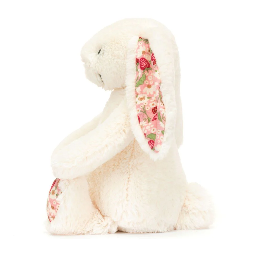 Jellycat Blossom Bunny Plush Toy - Cream Berry Bunny (Small, 6 inch) - Image 3