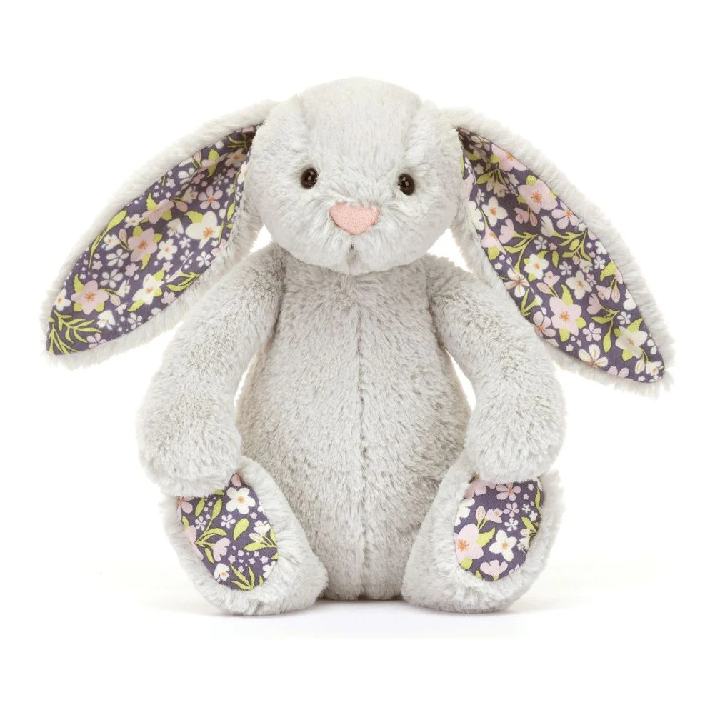 Jellycat Blossom Bunny Plush Toy - Silver Bloom Bunny (Small, 6 inch) - Image 2