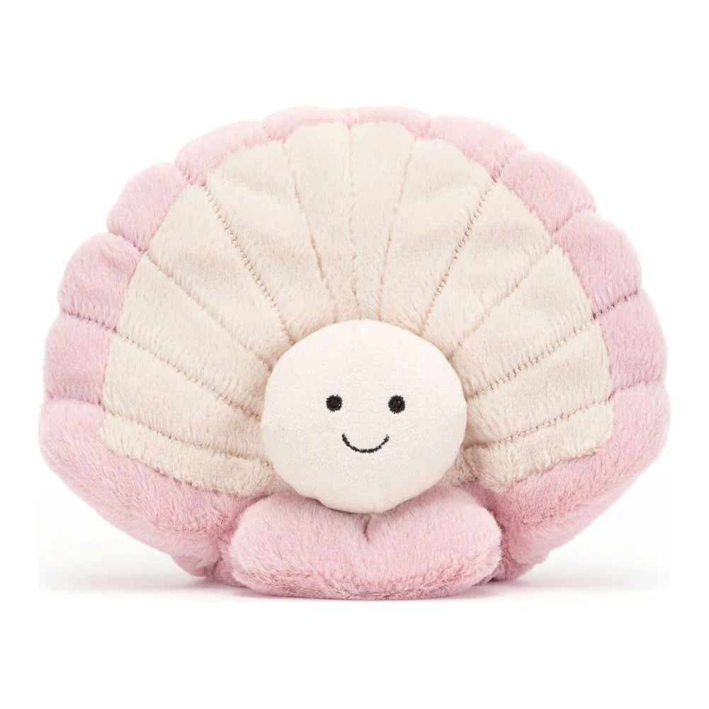 Jellycat Ocean Life Plush Toy - Clemmie Clam (7 inch) - Image 4