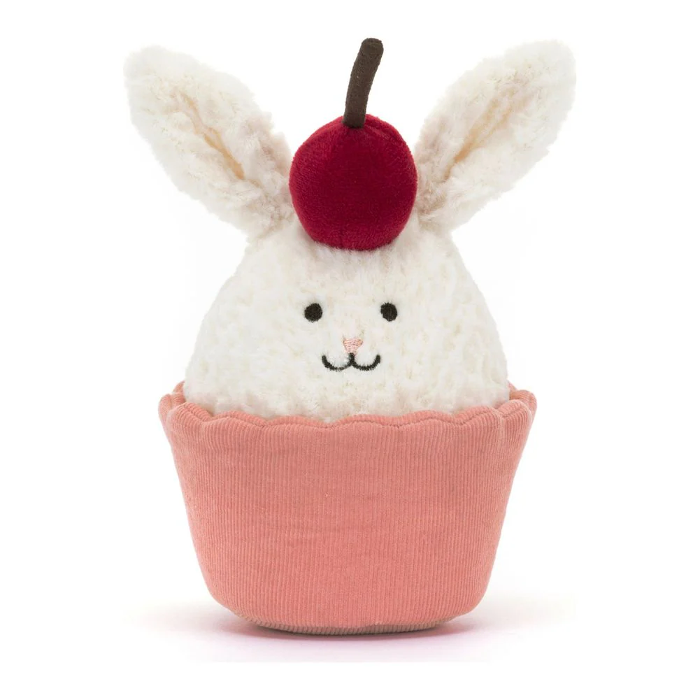 Jellycat Dainty Dessert Plush Toy - Bunny Cupcake - Image 2