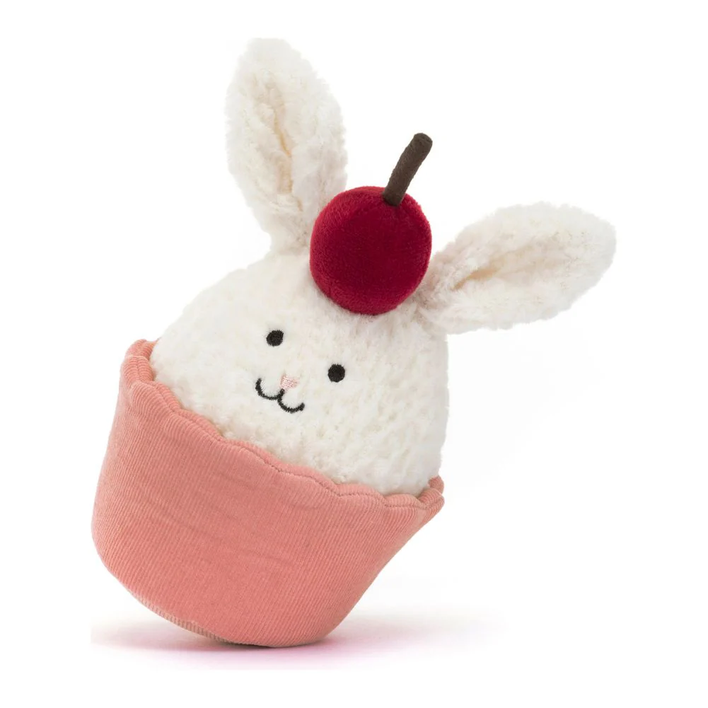 Jellycat Dainty Dessert Plush Toy - Bunny Cupcake - Image 7