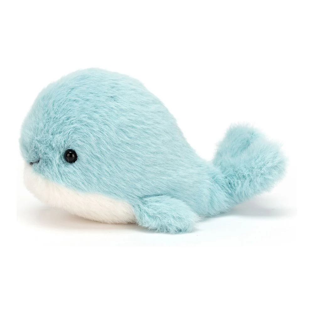 Jellycat Fluffy Plush Toy - Fluffy Whale (4 inch) - Image 3