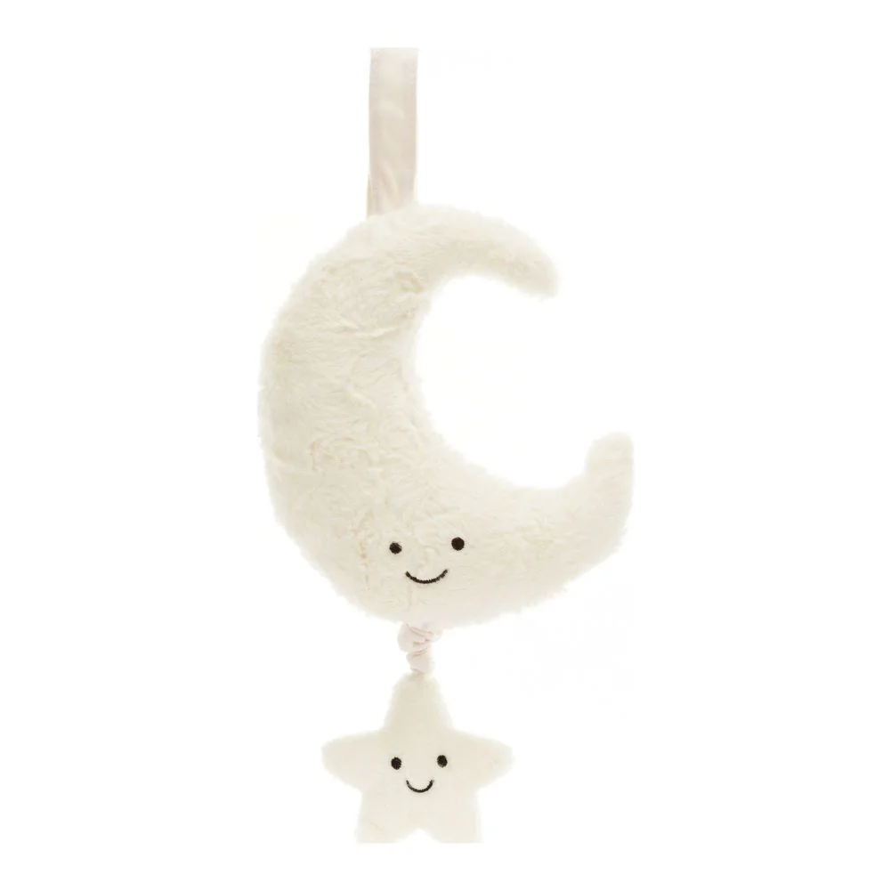 Jellycat Musical Pull Plush Toy - Amuseables Moon