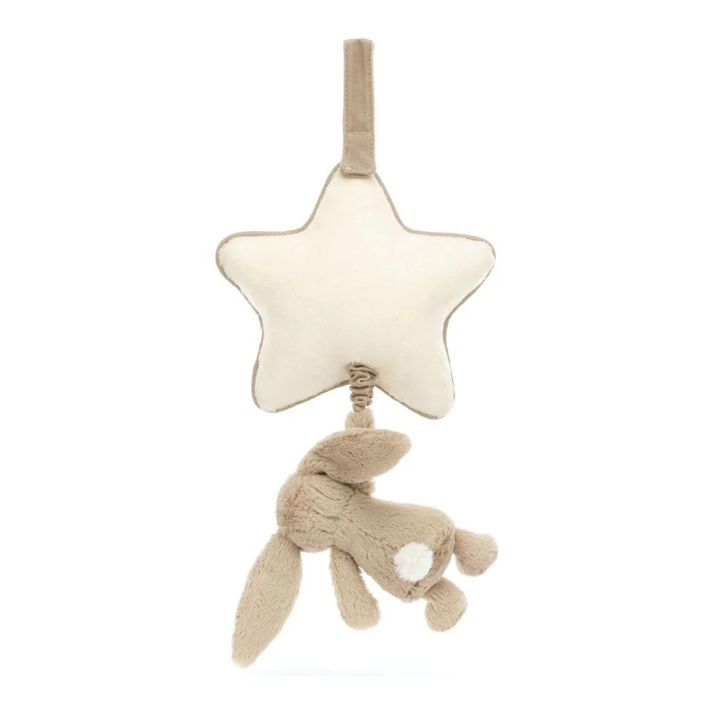 Jellycat Musical Pull Plush Toy - Bashful Beige Bunny - Image 4