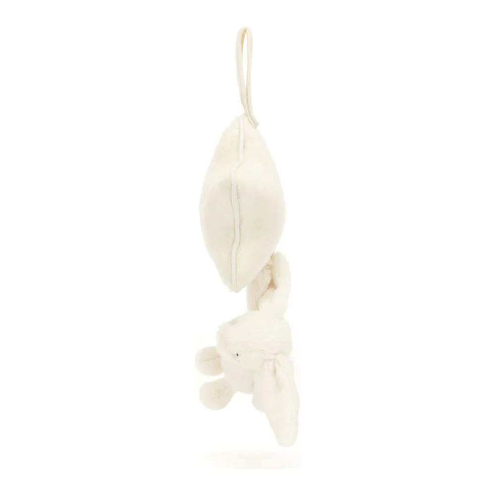 Jellycat Musical Pull Plush Toy - Cream bunny - Image 2