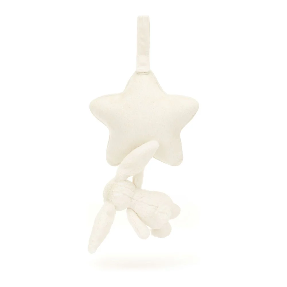 Jellycat Musical Pull Plush Toy - Cream bunny - Image 3