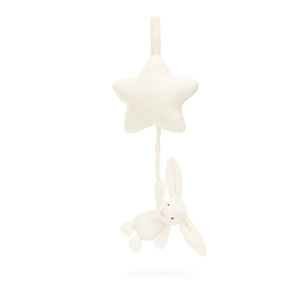 Jellycat Musical Pull Plush Toy - Cream bunny - Image 4