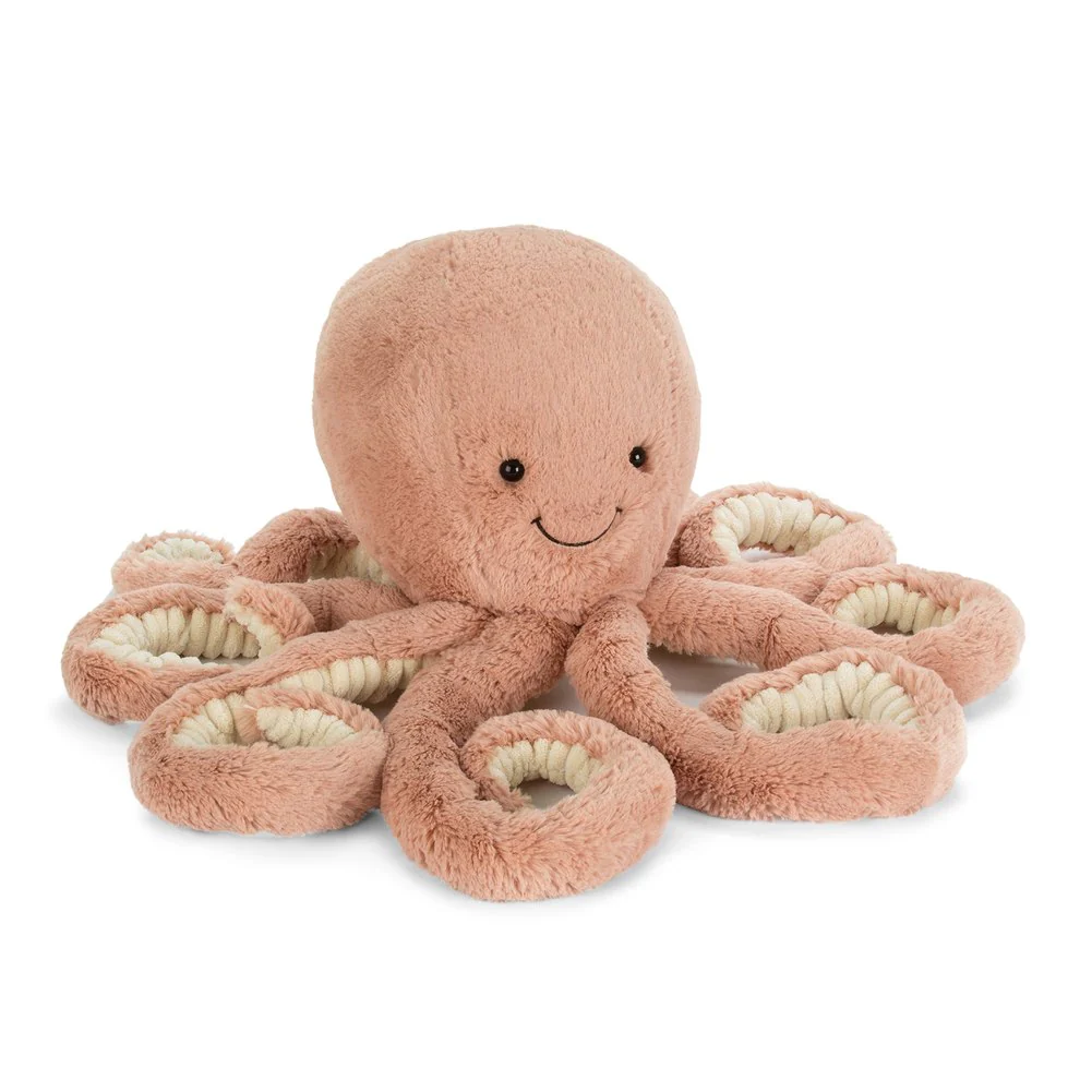 Jellycat Ocean Life Plush Toy - Odell Octopus (Small, 8 inch)