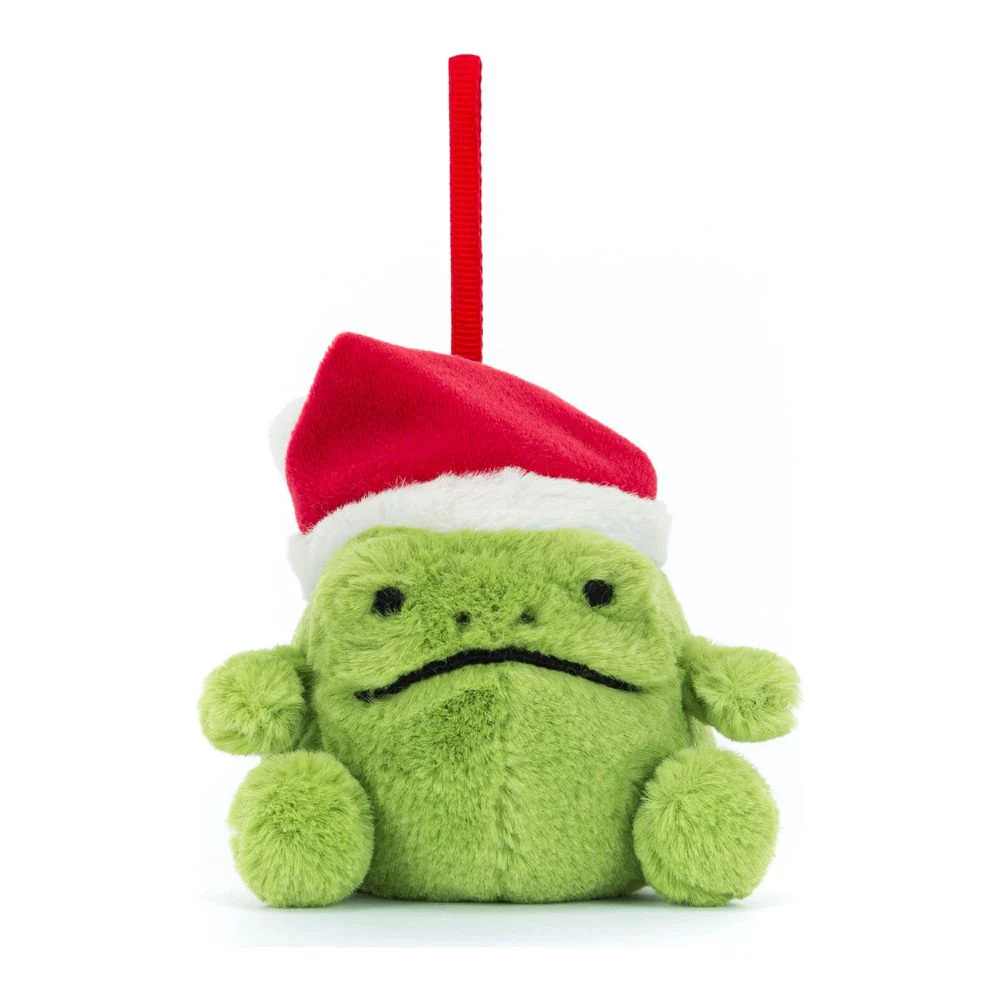 Jellycat Plush Christmas Tree Decoration - Ricky Rain Frog - Image 2