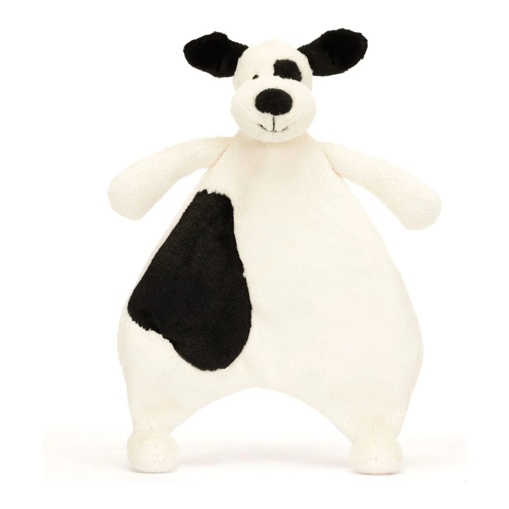 Jellycat Plush Comforter - Bashful Black & Cream Puppy - Image 2