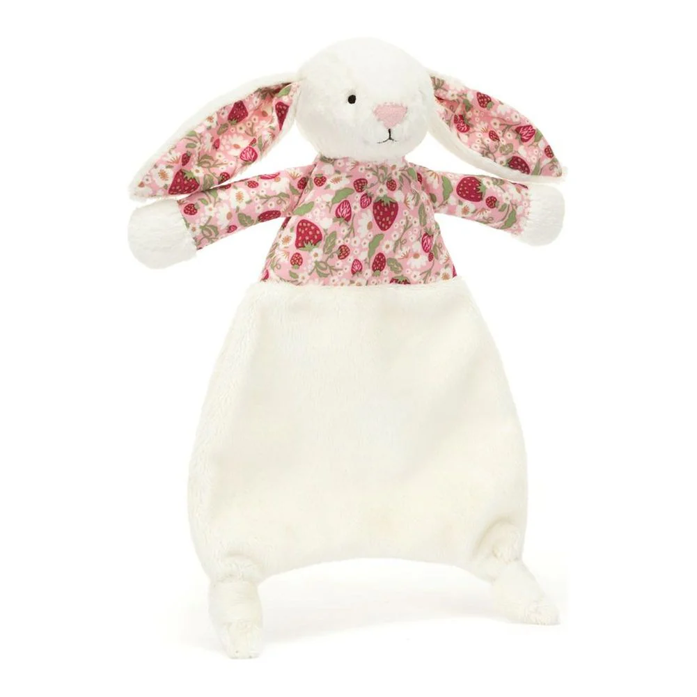 Jellycat Plush Comforter - Berry Bashful Cream Bunny