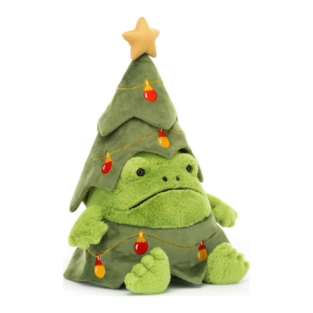 Jellycat Plush Toy - Christmas Tree Ricky Rain Frog