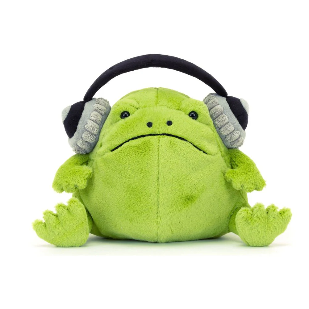 Jellycat Plush Toy - Ricky Rain Frog Headphones - Image 2