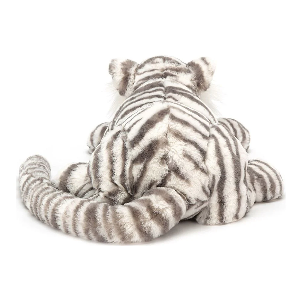 Jellycat Plush Toy - Sacha Snow Tiger (Small, 8 inch) - Image 3